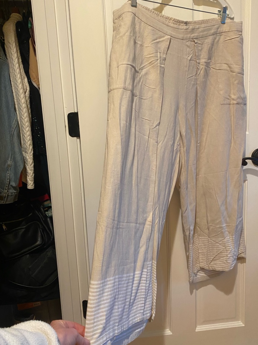 Purejill wide leg linen pants, women’s XL petite